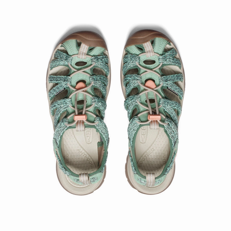 Women's Whisper  |  Granite Green/Peach Parfait Supportive Travel Shoes.