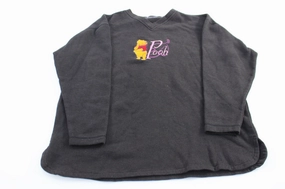 Women's Winnie The Pooh Embroidered Black Pullover casual top product terry cloth absorbency