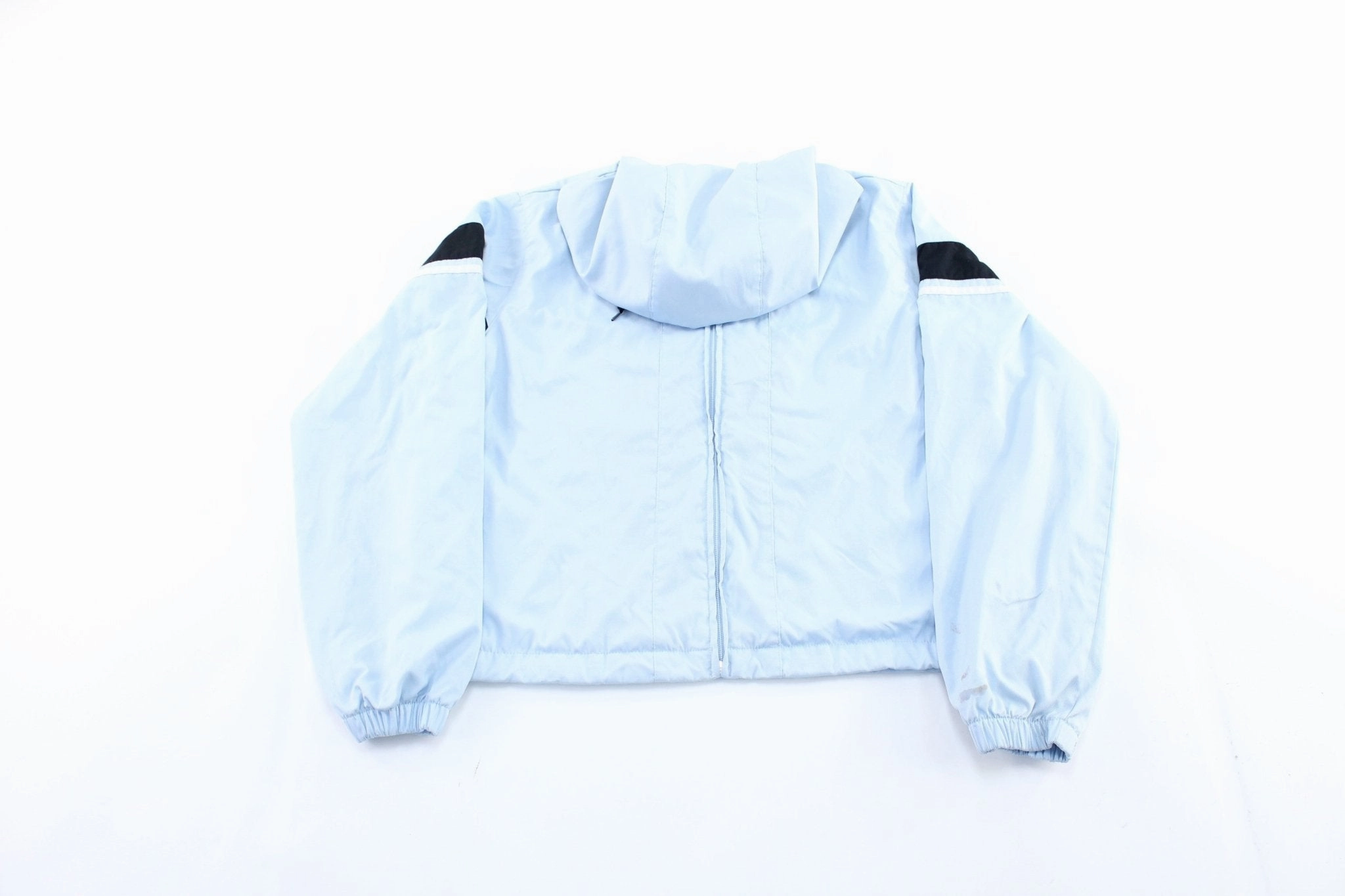 Women's Y2K Nike Embroidered Logo Light Blue Zip Up Jacket product fringe edginess