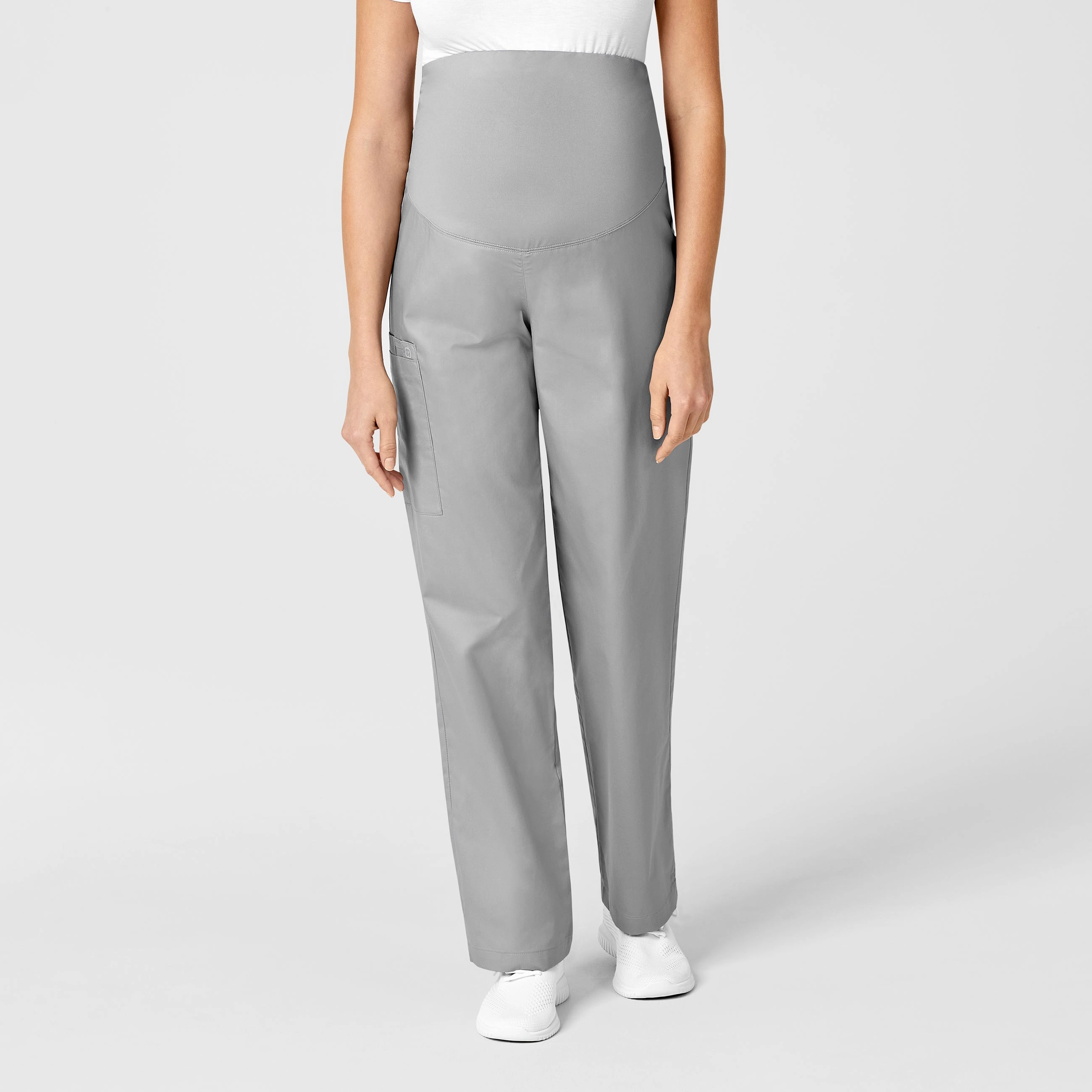 WonderWORK Maternity Cargo Scrub Pant - Grey Cozy Wear