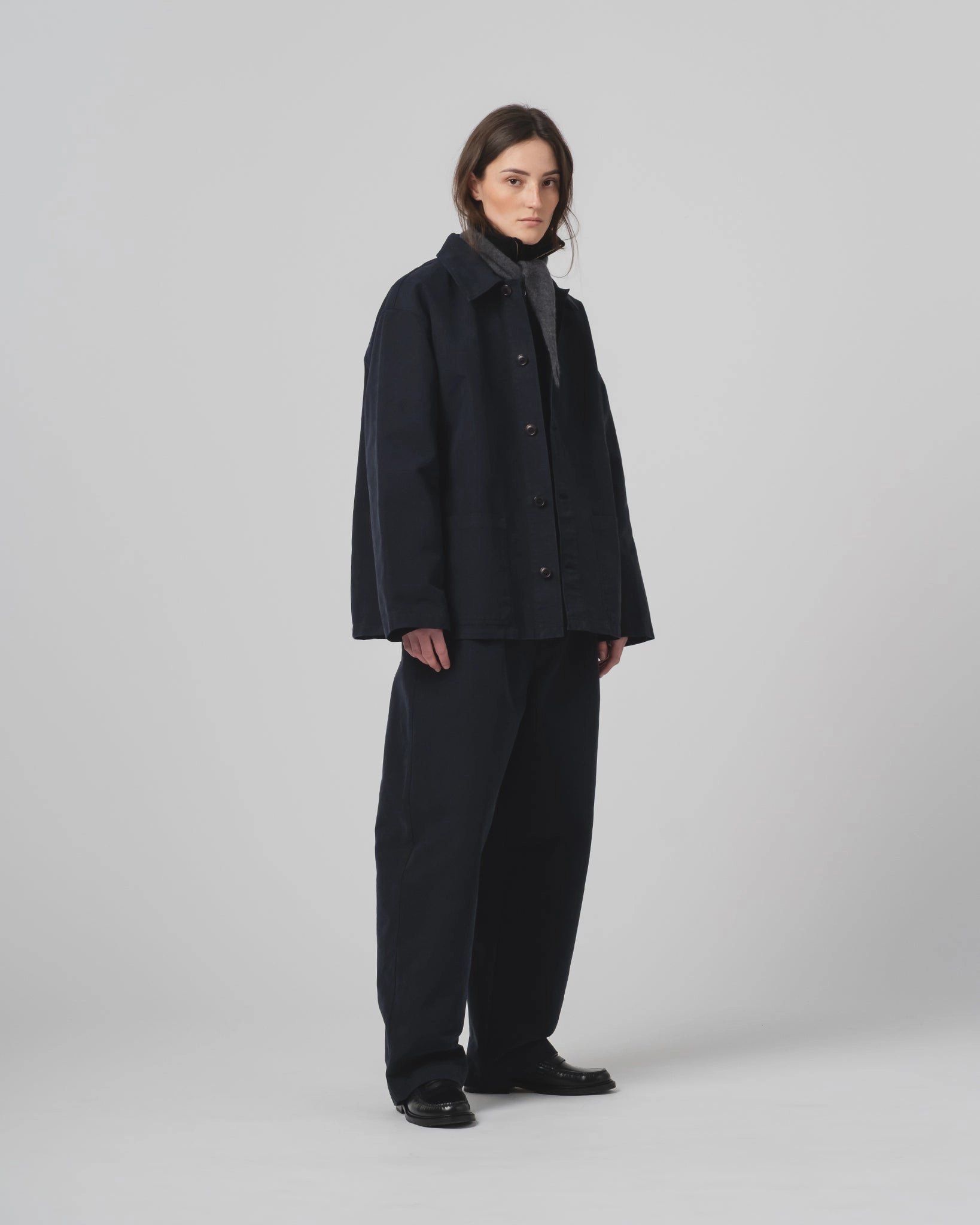 Coach Jacket Nebraska Cotton Inkt Blue coordinating piece