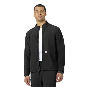 Carhartt Rugged Flex Men's Bonded Fleece Jacket - Black MultiLayer Stitching