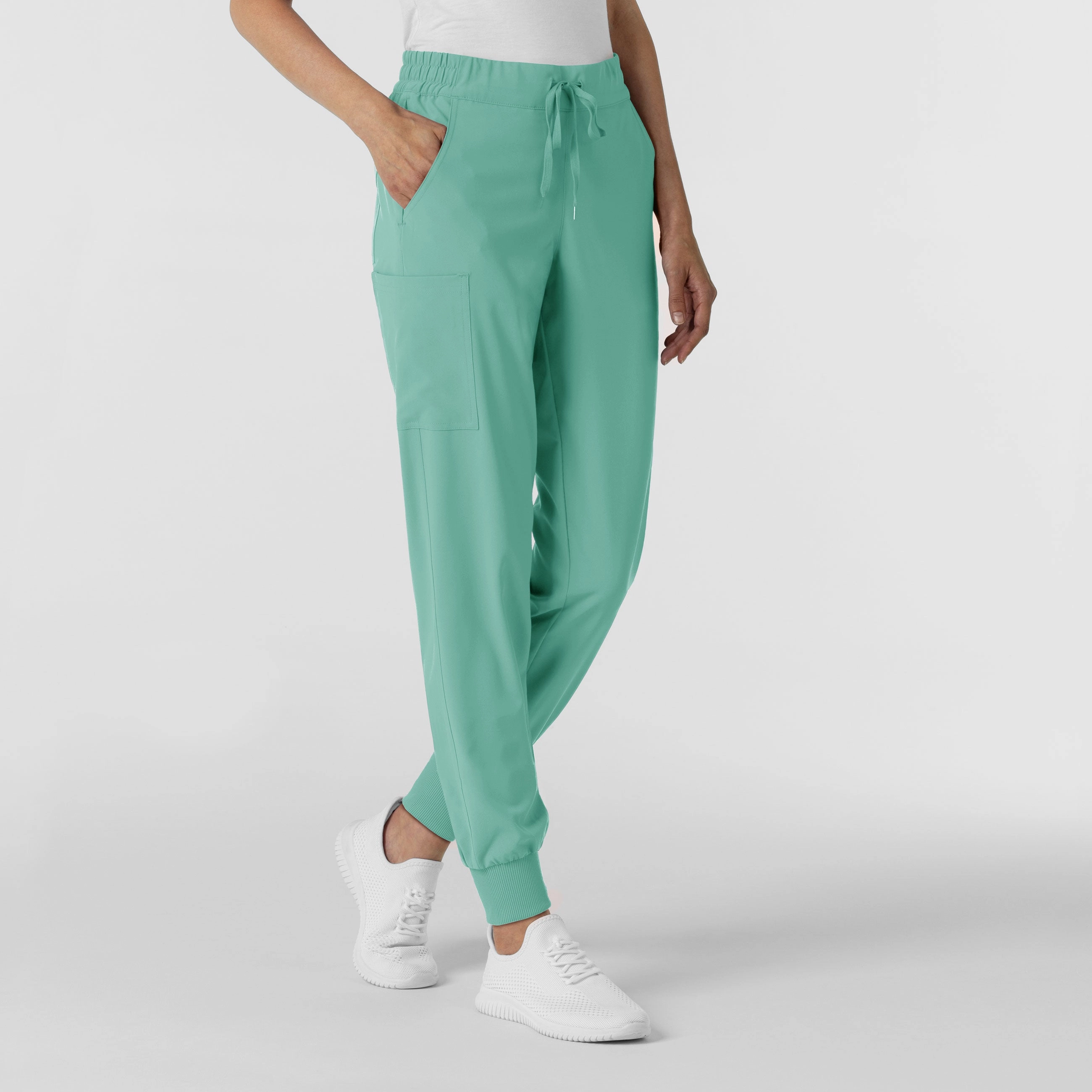 RENEW Women's Jogger Scrub Pant - Turquoise Non Tapered Leg
