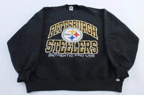 Classic Minimal Warm Look 90's Pittsburgh Steelers Football Russell Athletic Sweatshirt