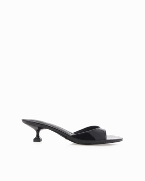 YASSER - BLACK PATENT Slip-On Heels