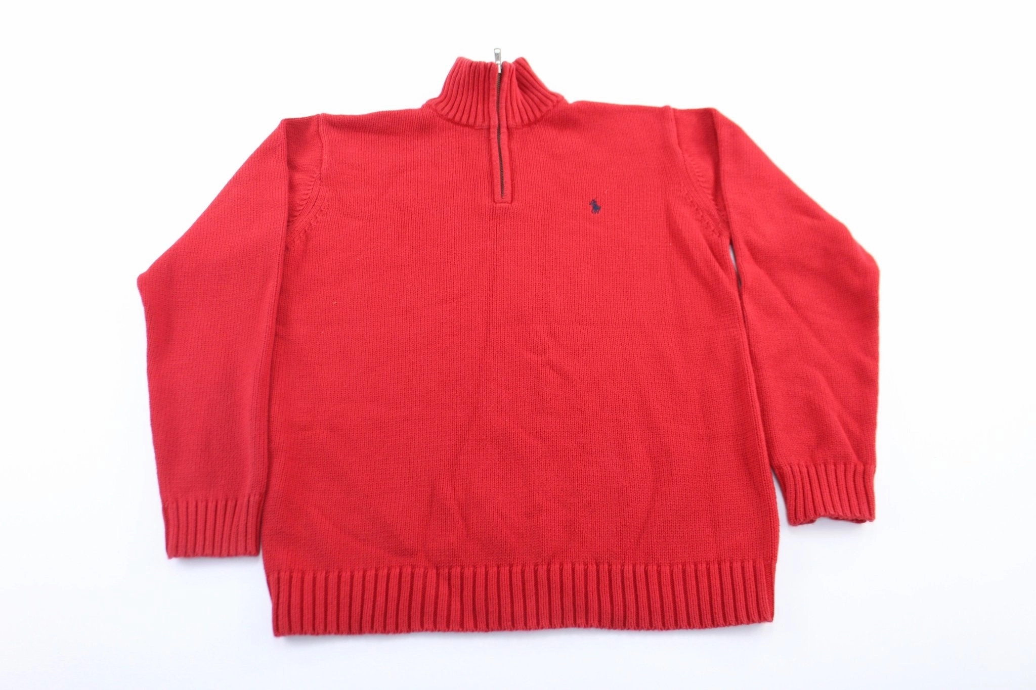 Comfortable fit Hooded Youth Polo by Ralph Lauren Embroidered Logo Red Sweater